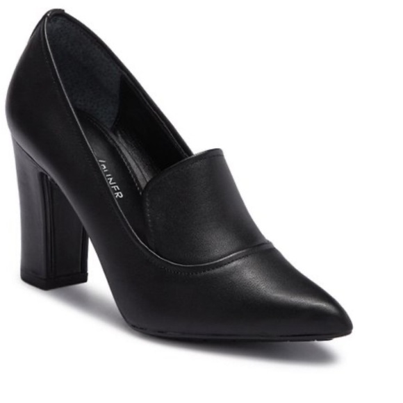 Donald Pliner Heyde Black Leather Pointed Toe Pumps 7 - Picture 11 of 11